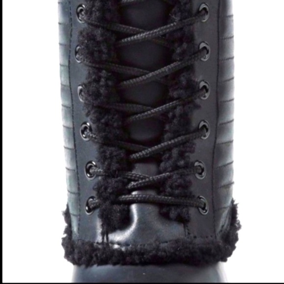 Hunter Original PAC Women’s Black Shearling Lined Waterproof Lace… - Picture 4 of 13